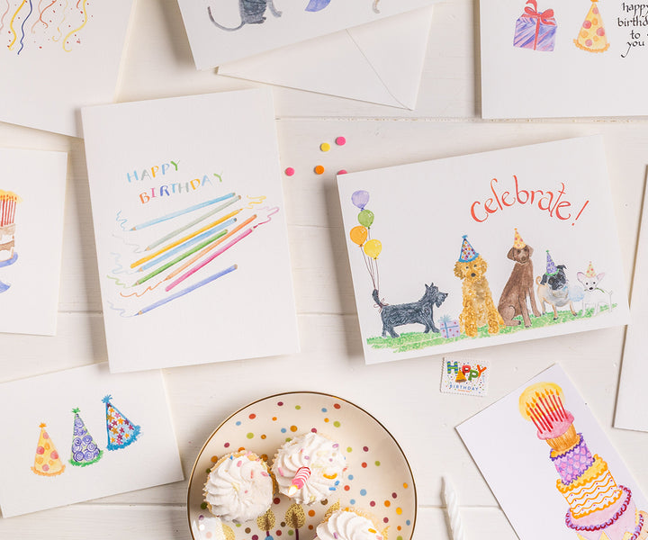 Colored Pencils Birthday Card
