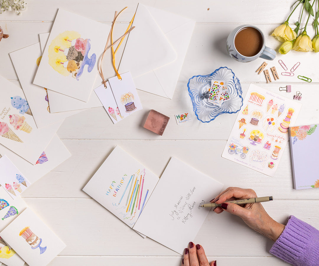 Colored Pencils Birthday Card