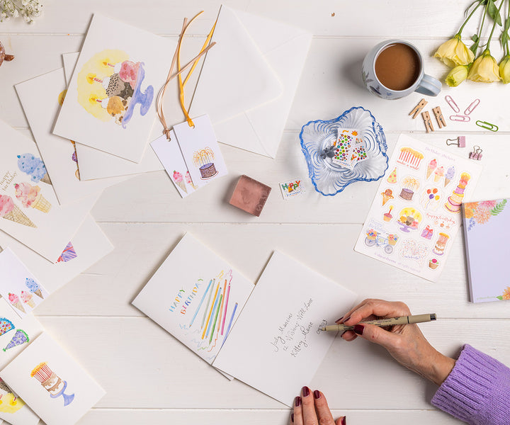 Colored Pencils Birthday Card