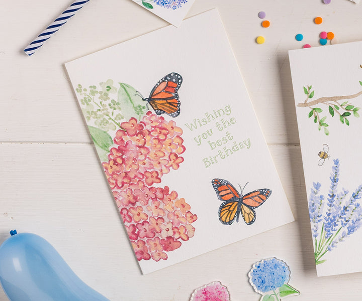 Monarch Butterflies Birthday Card