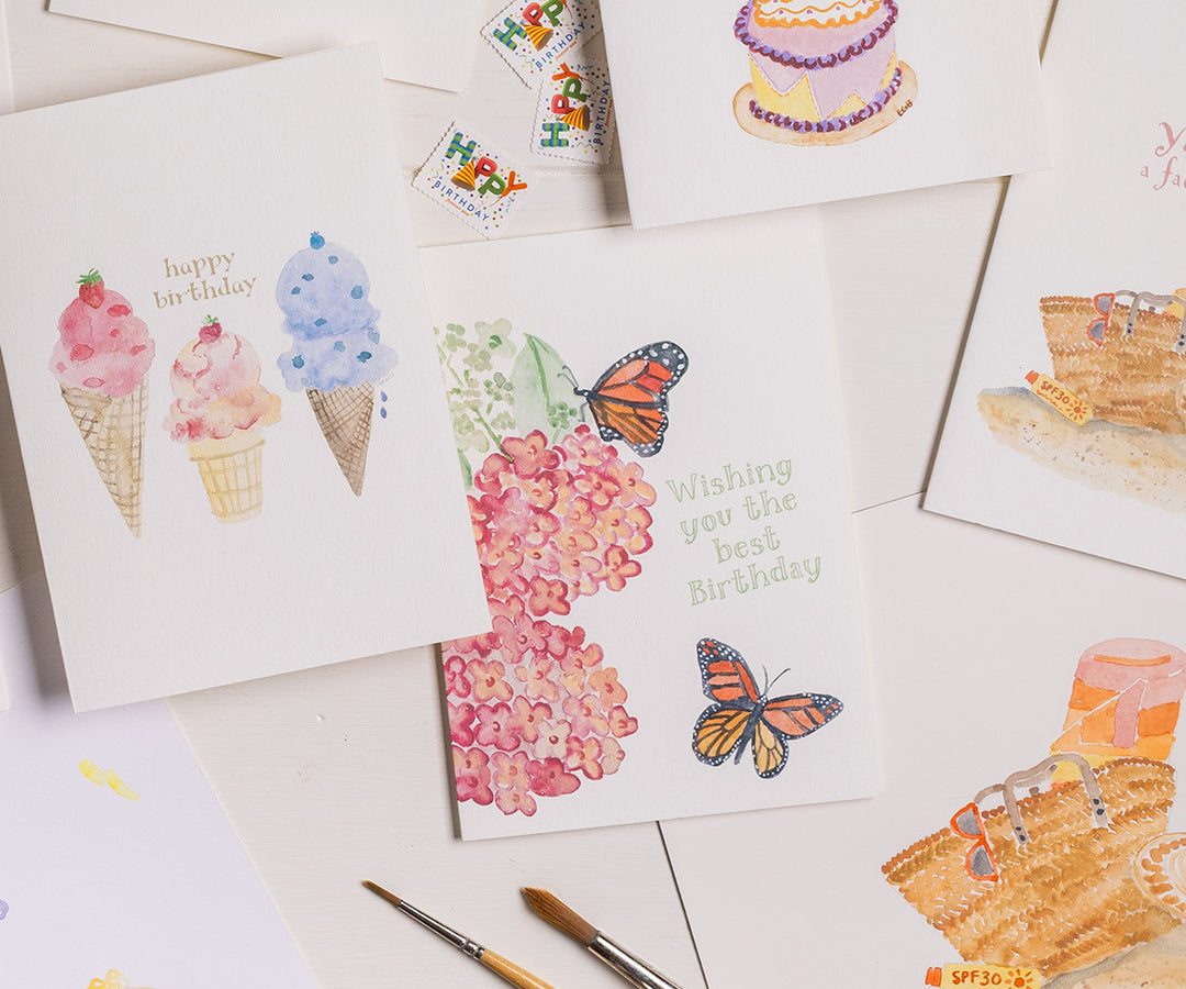Monarch Butterflies Birthday Card
