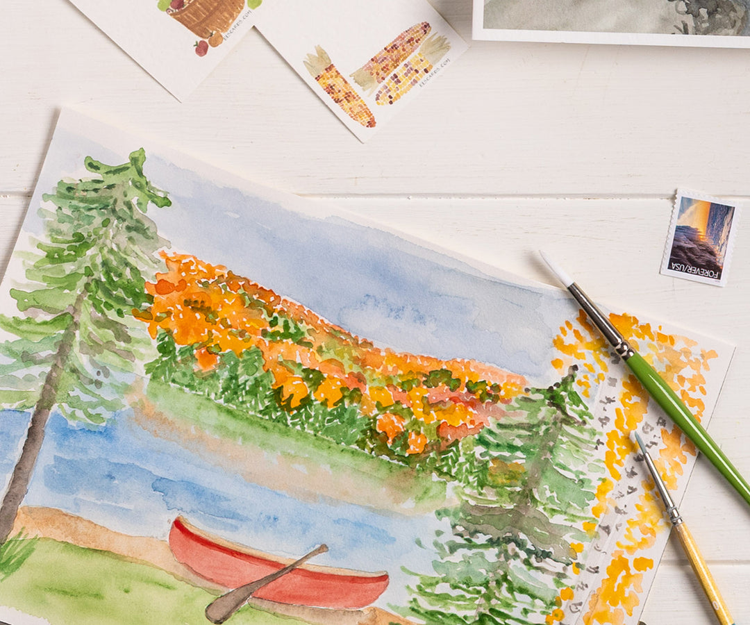 Peaceful Lake Birthday Card