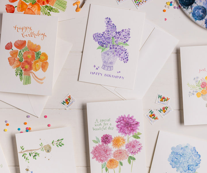 Poppies Birthday Card