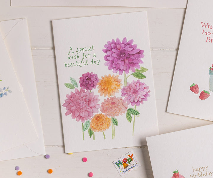 Special Dahlias Card