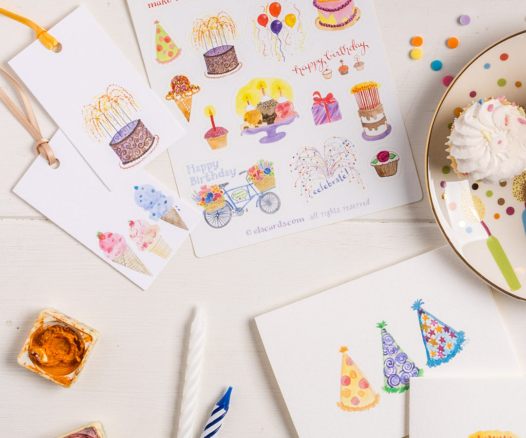 Triple Scoop Birthday Gift Tags