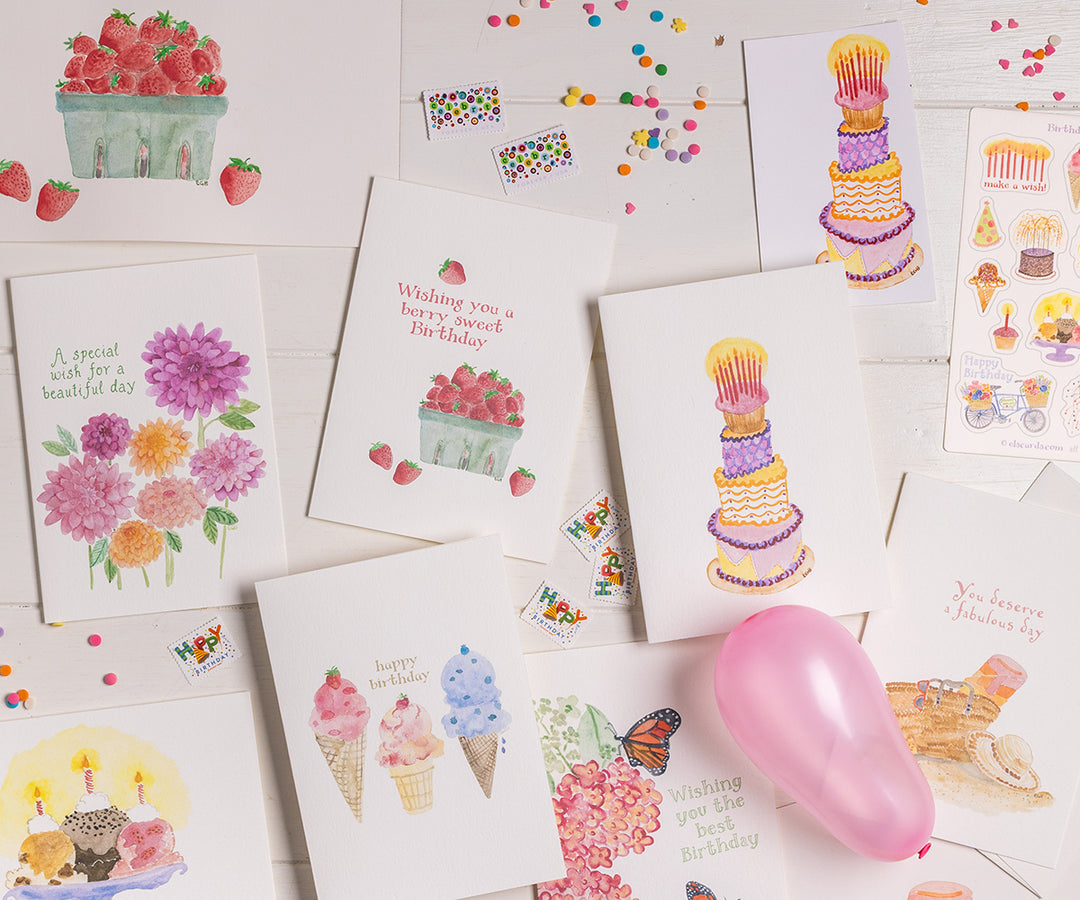 Tall Cake Birthday Card