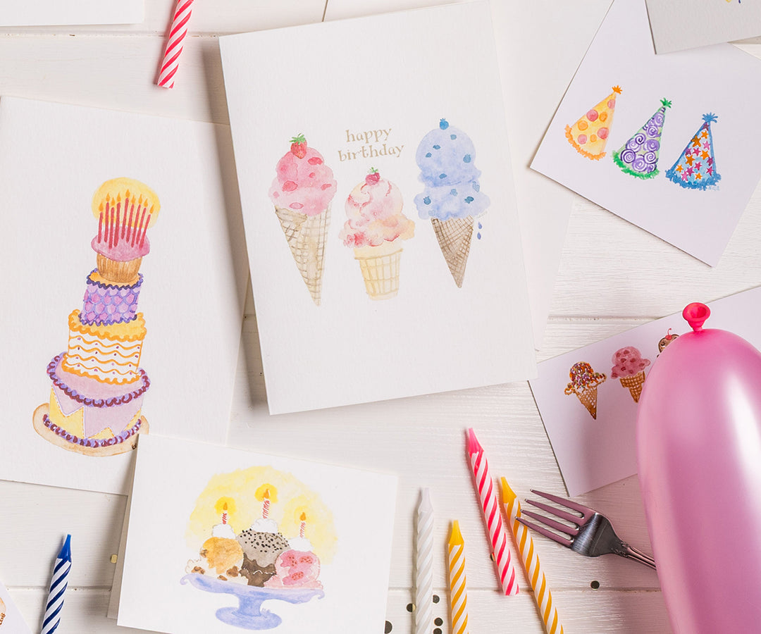 Triple Scoop Birthday Card