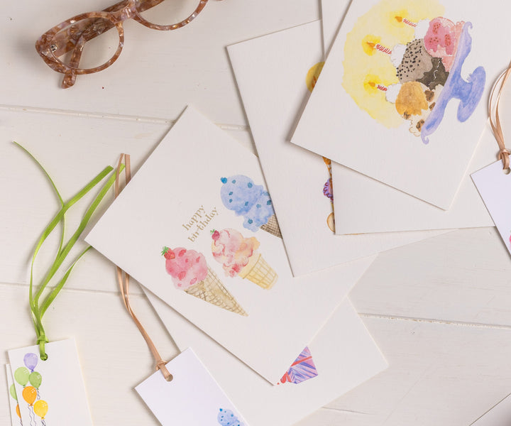 Triple Scoop Birthday Card