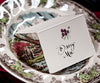 Blackberries place card photo by Melissa Mullen