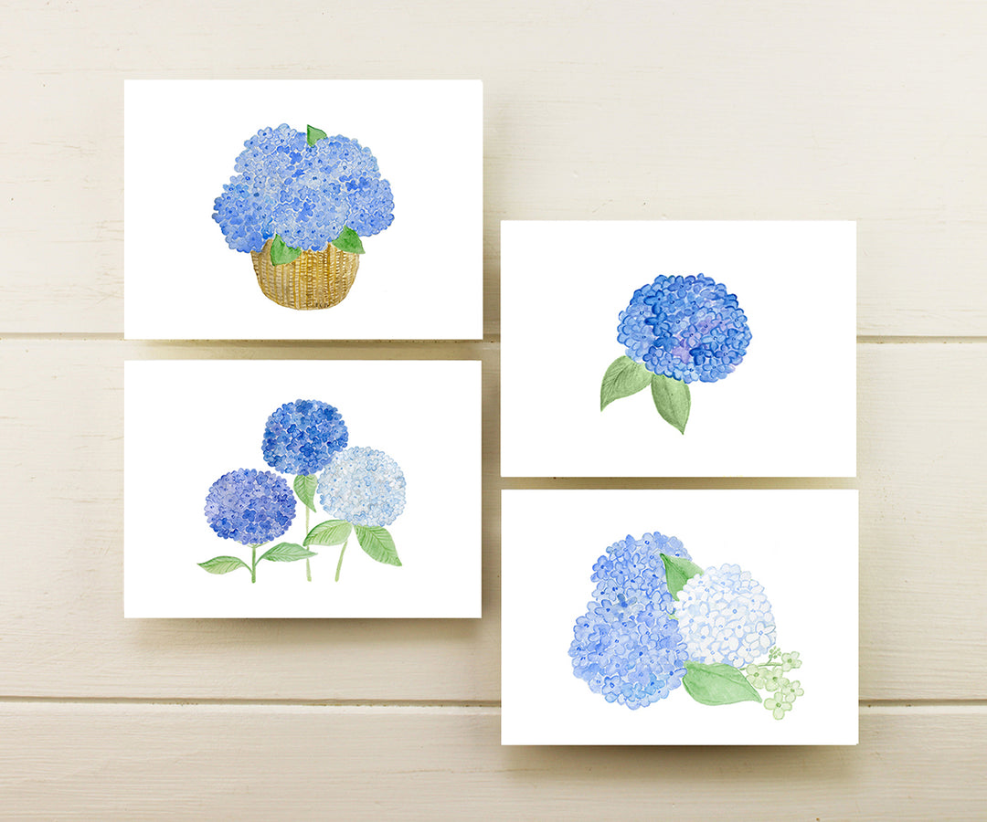Blue Hydrangea Assortment Note Cards