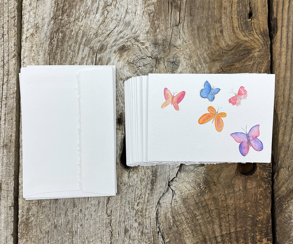 Butterflies note cards