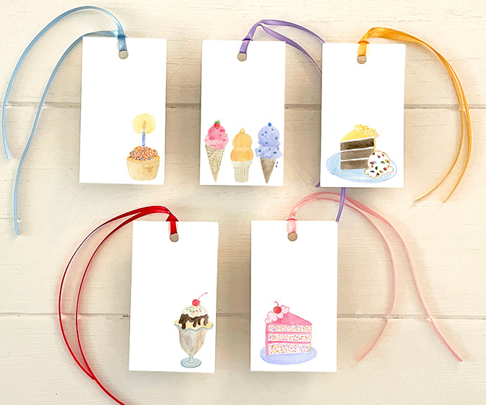 Cake & Ice Cream Gift Tags