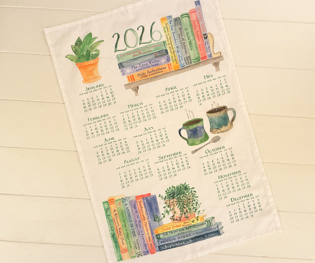 2026 Calendar Tea Towel