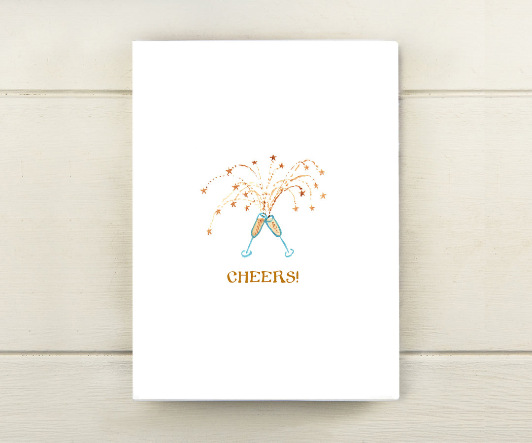 Champagne Toast New Years Card