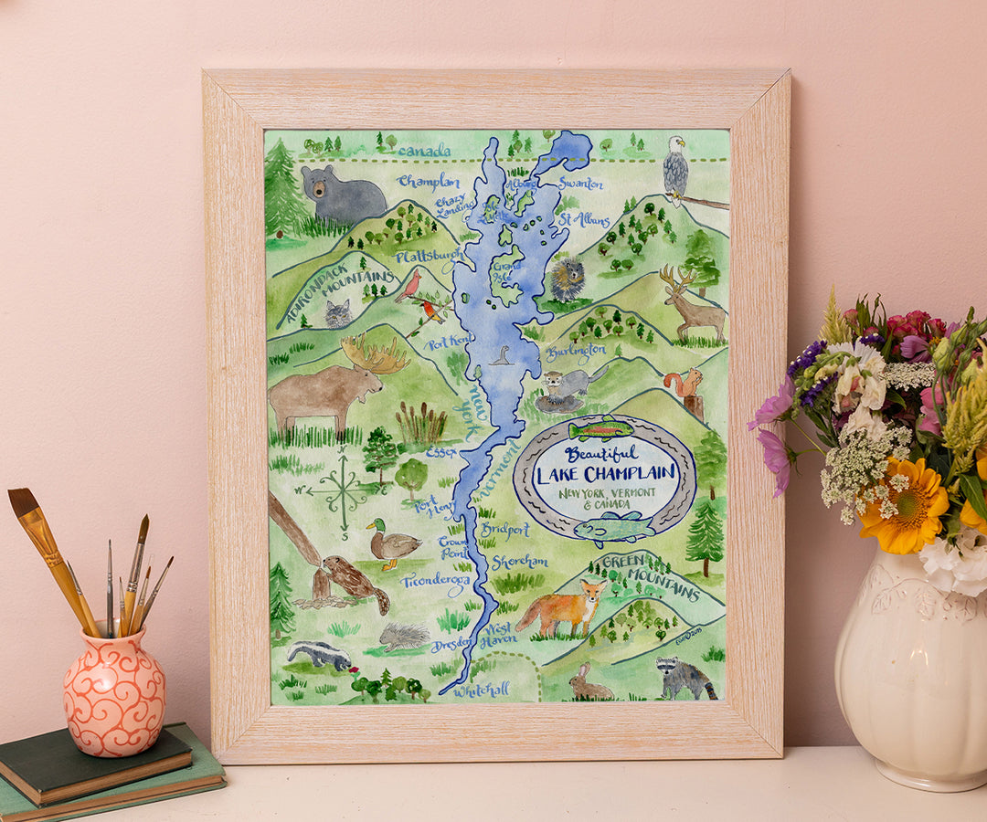 Map of Lake Champlain