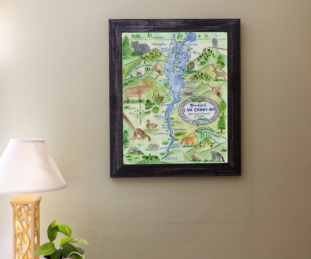 Map of Lake Champlain