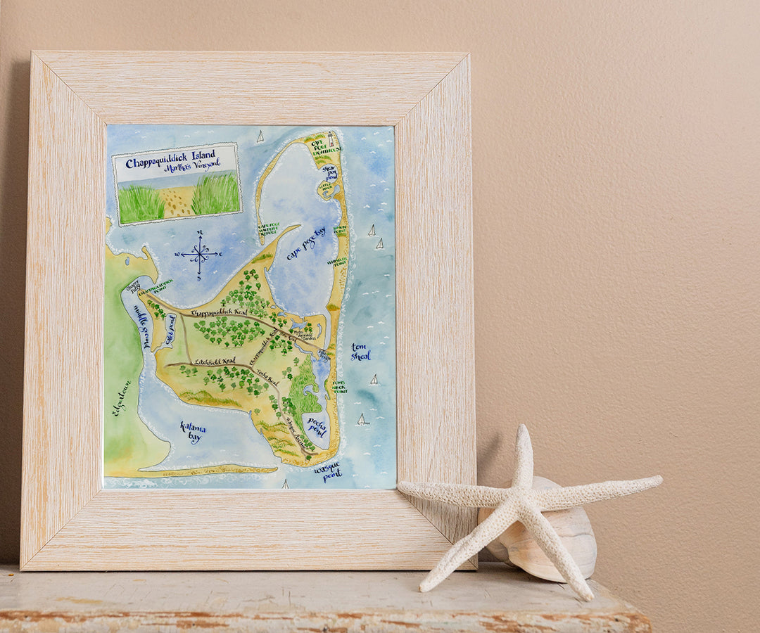 Chappaquiddick Island map 