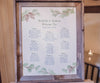 Pine bough wedding seating chart