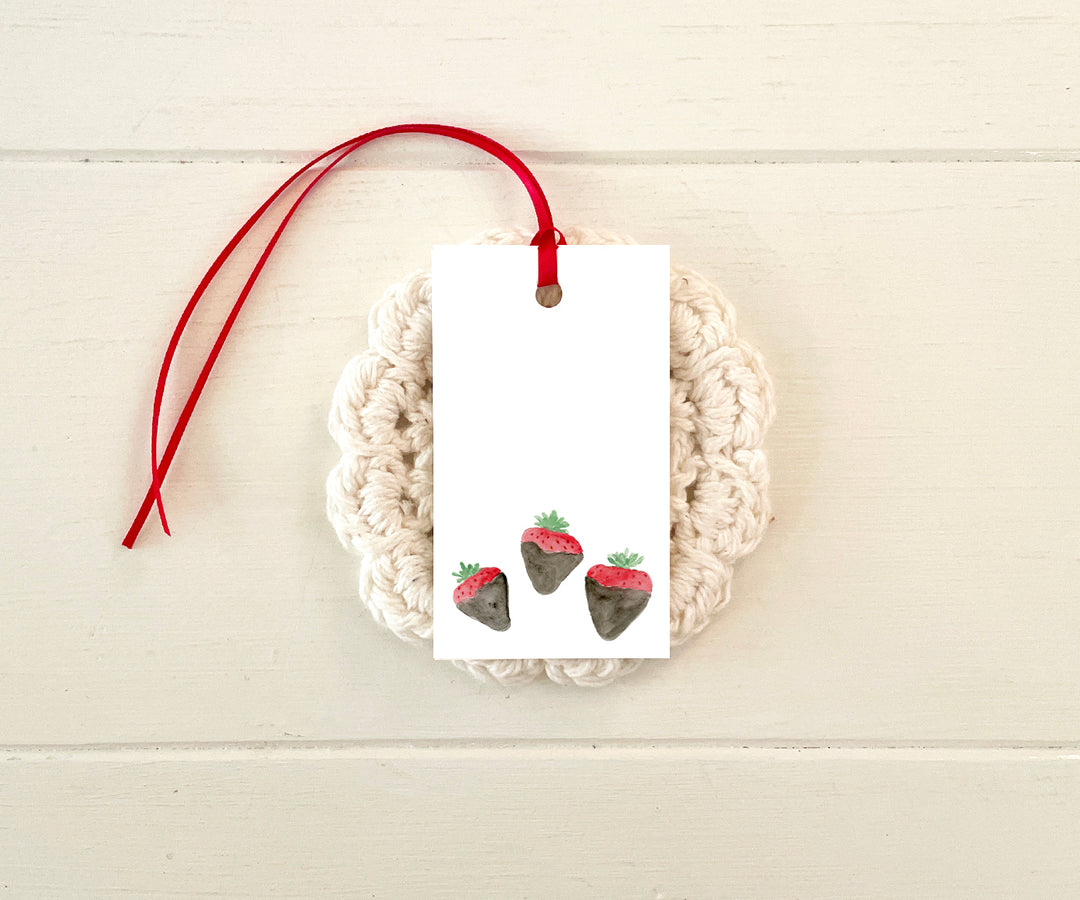 Chocolate Covered Strawberries Gift Tags