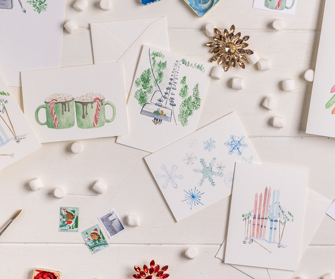 Ski Trip Note Cards