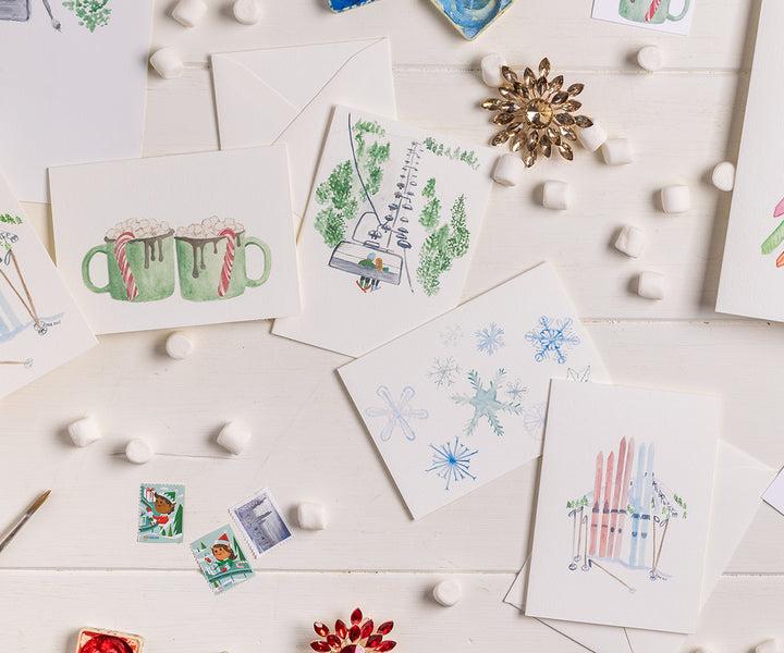 Ski Trip Note Cards