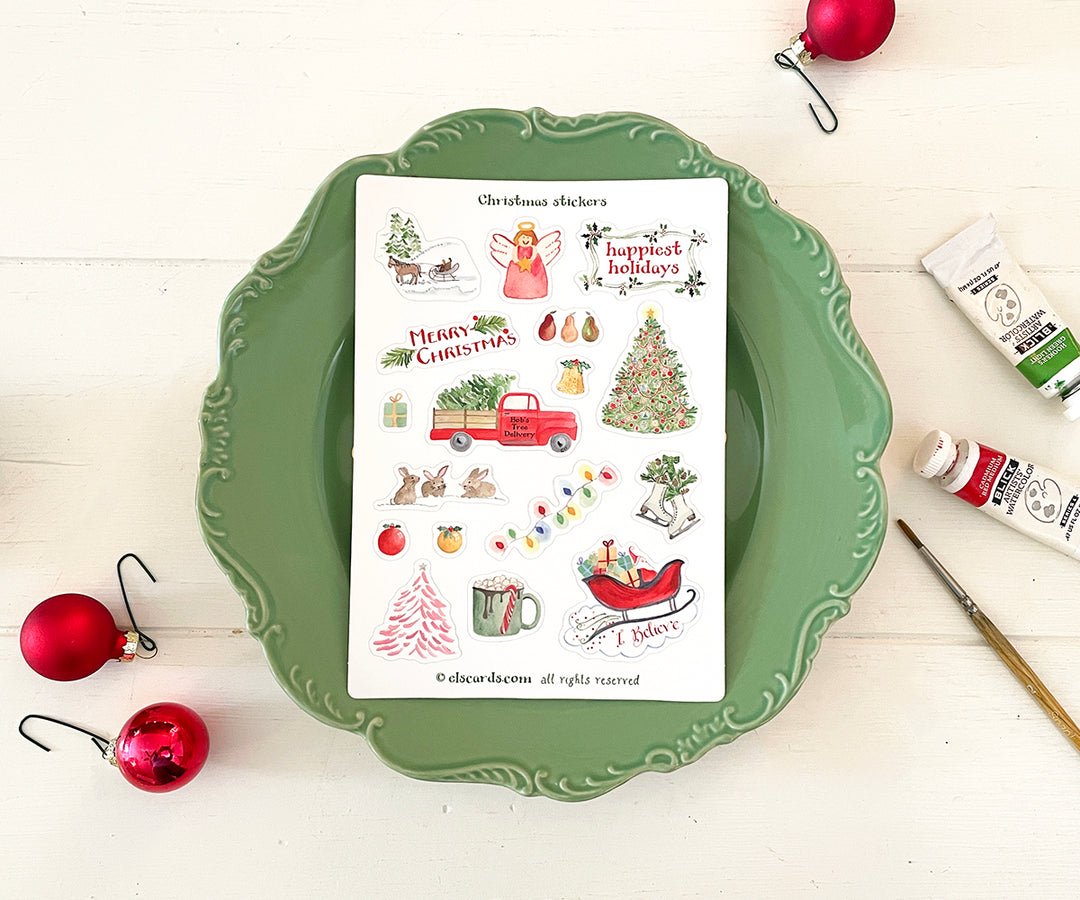 Christmas sticker sheet
