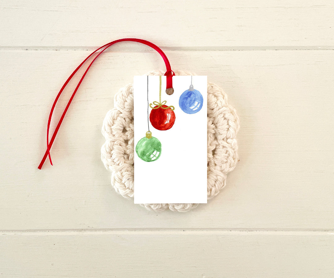 Classic Ornaments Holiday Gift Tags