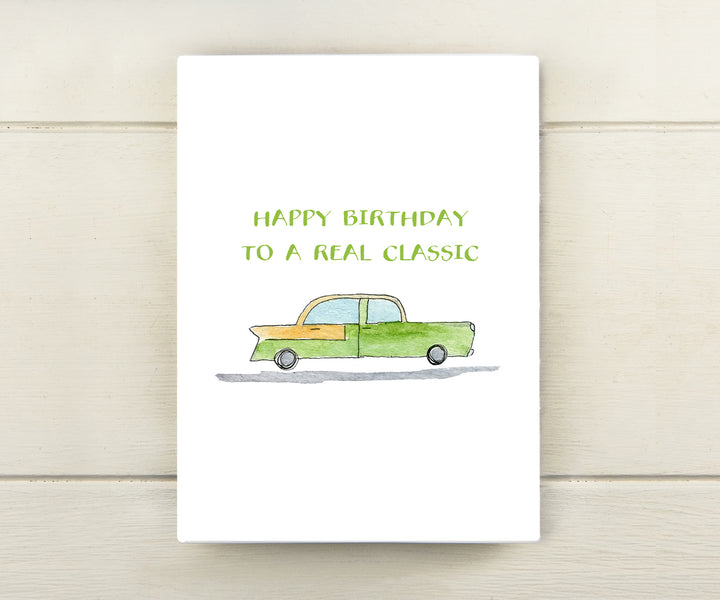 Classic Car Birthday Card