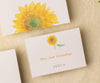 classic sunflower place card