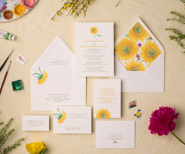 Classic Floral Wedding Invitations by Alethea and Ruth