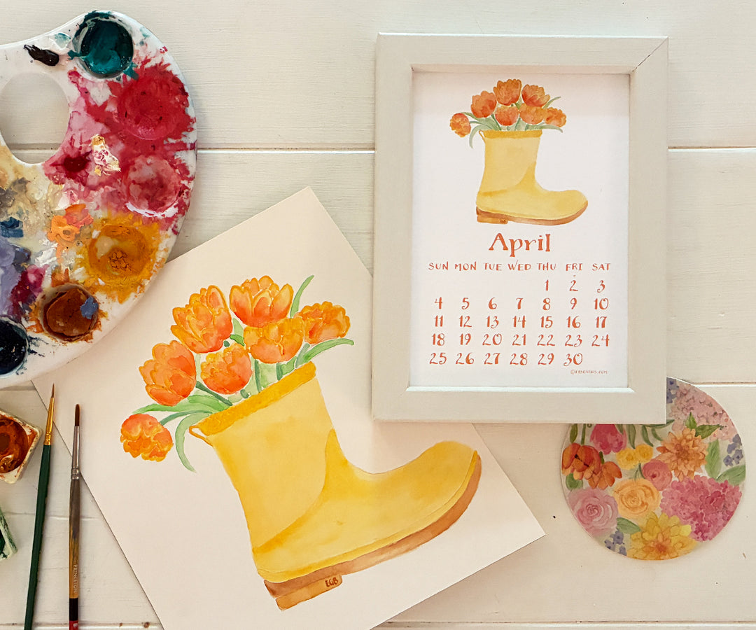 2027 A Colorful Year Desk Calendar