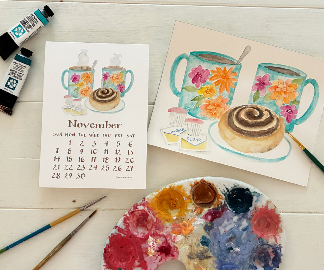 2027 A Colorful Year Desk Calendar