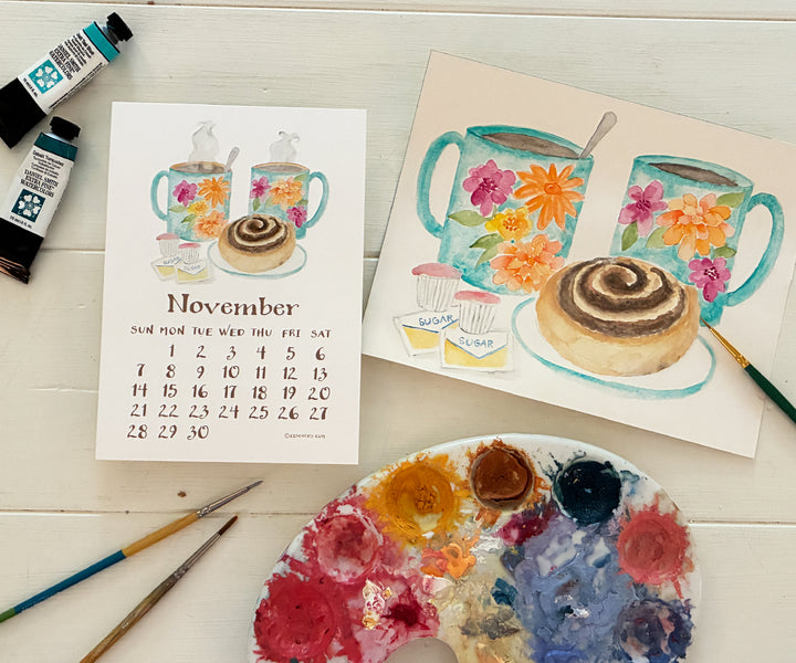 2027 A Colorful Year Desk Calendar