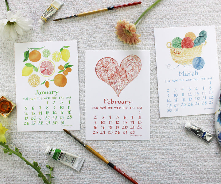 50% off-2025 A Colorful Year Desk Calendar