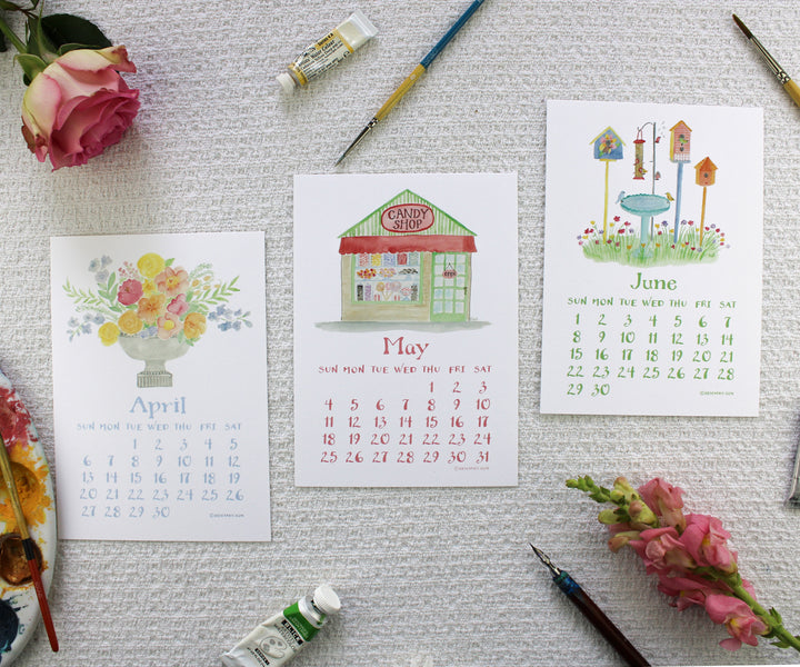 50% off-2025 A Colorful Year Desk Calendar