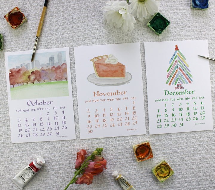 50% off-2025 A Colorful Year Desk Calendar