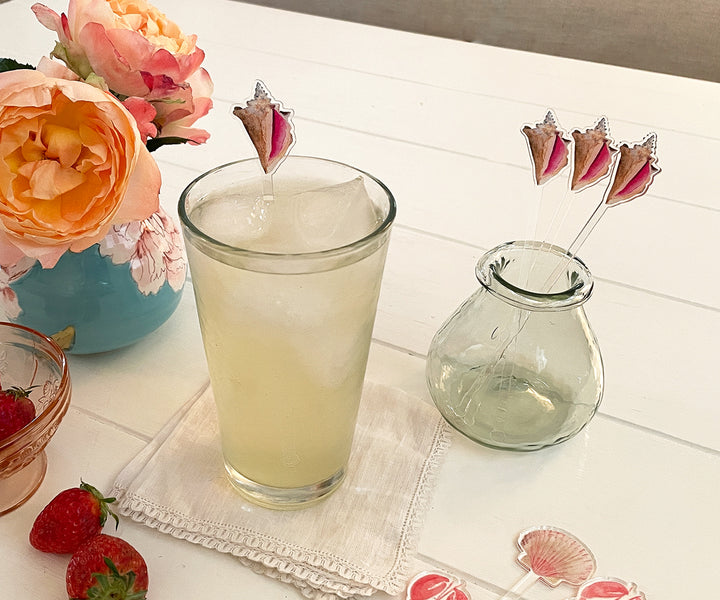 Conch Shell Acrylic Stir Sticks