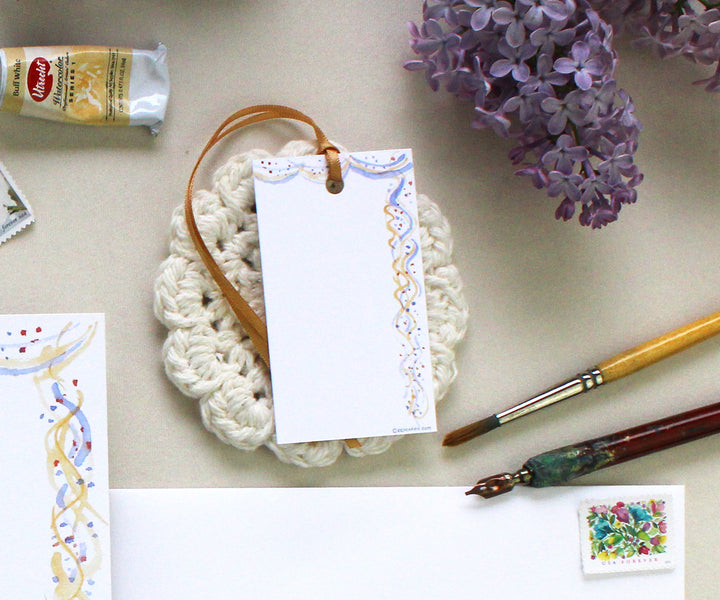 Confetti and Streamers Gift Tags