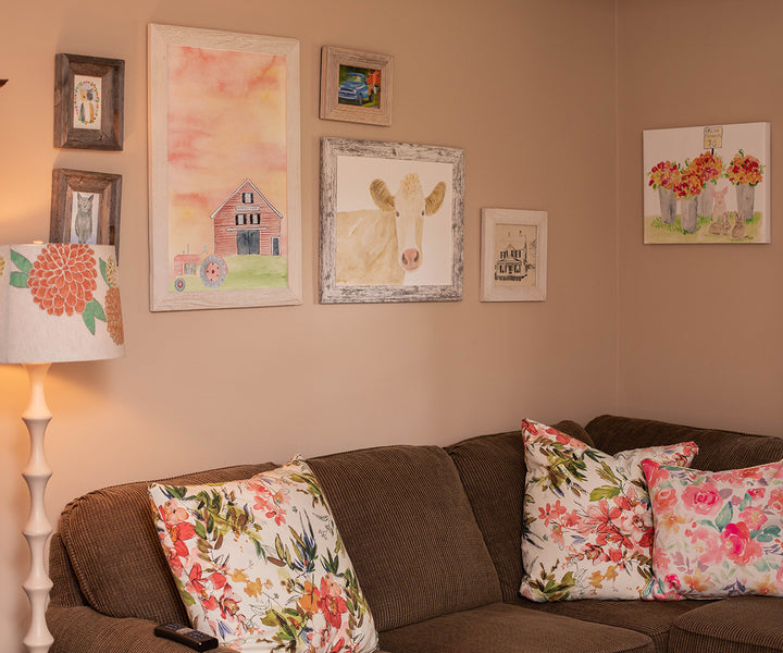 watercolor farm theme decor design