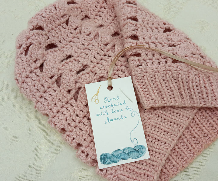 crochet gift tags