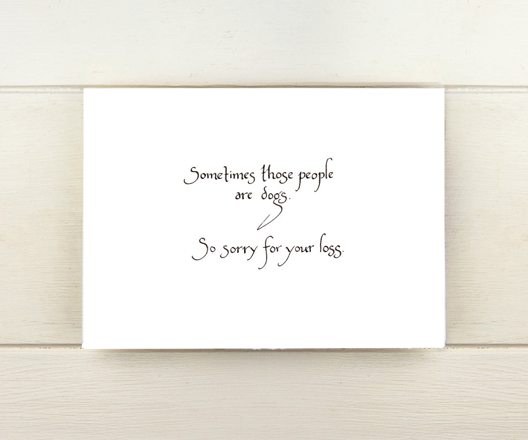 Dog Sympathy Pet Card