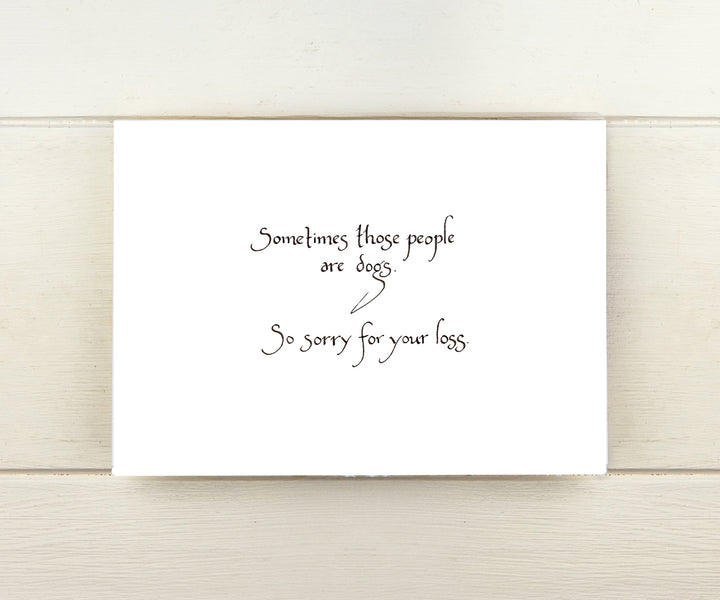 Dog Sympathy Pet Card