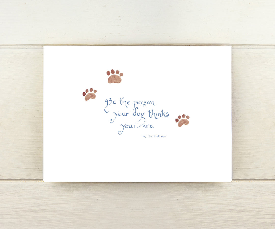 Dog thinks pet card