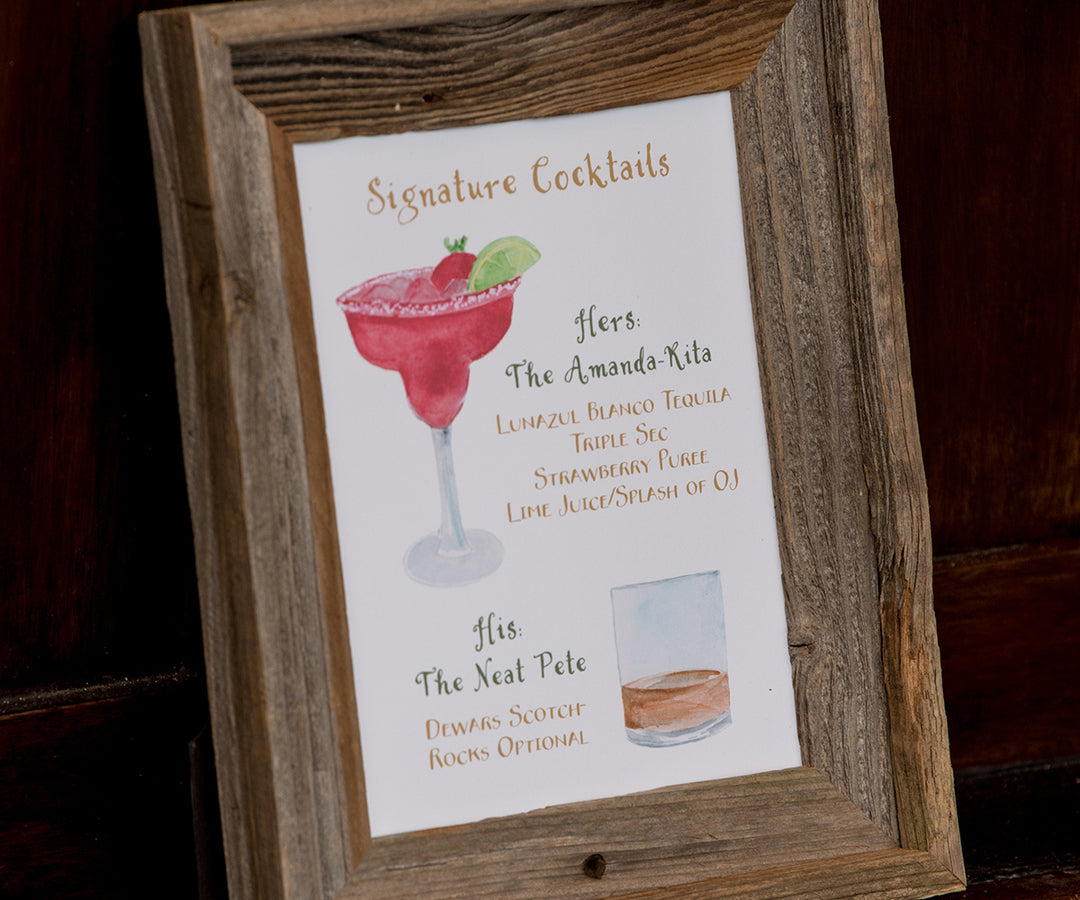 Assorted Wedding Signage