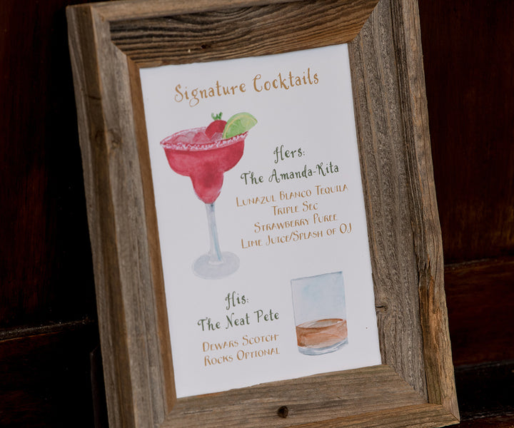 Assorted Wedding Signage