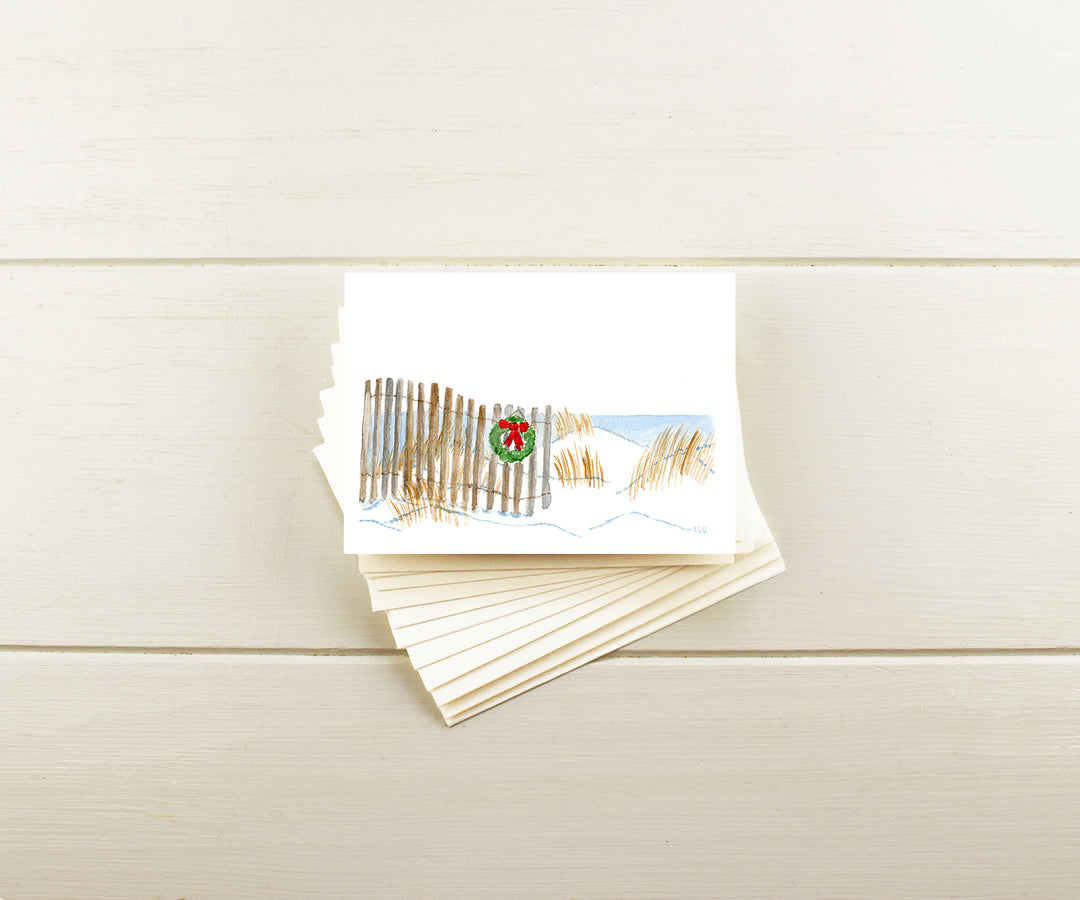 dunes holiday note cards