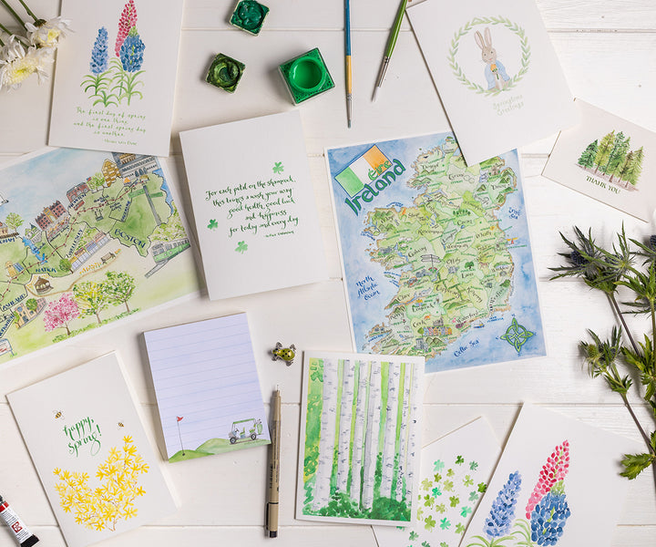 Lupines Spring Quote Card