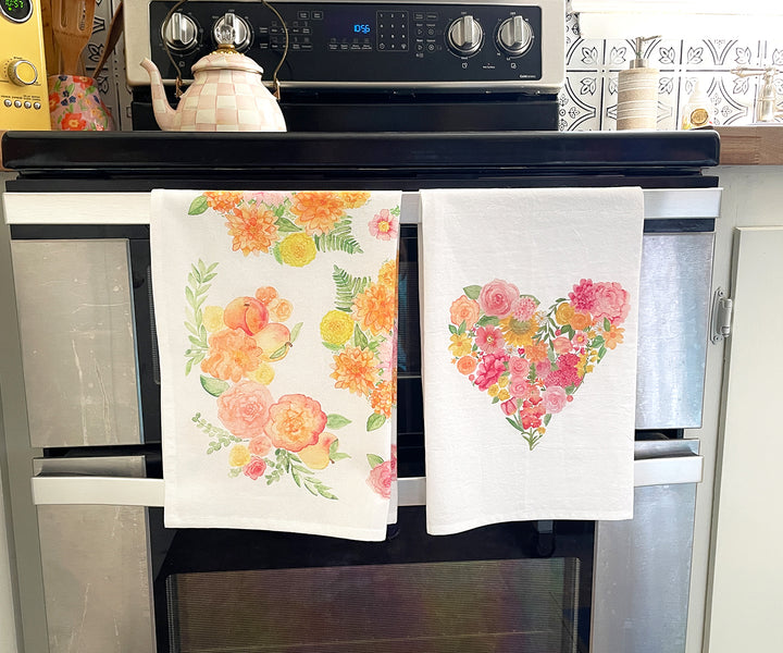 Elegant Bouquet Tea Towel