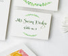 encircled with greens place card