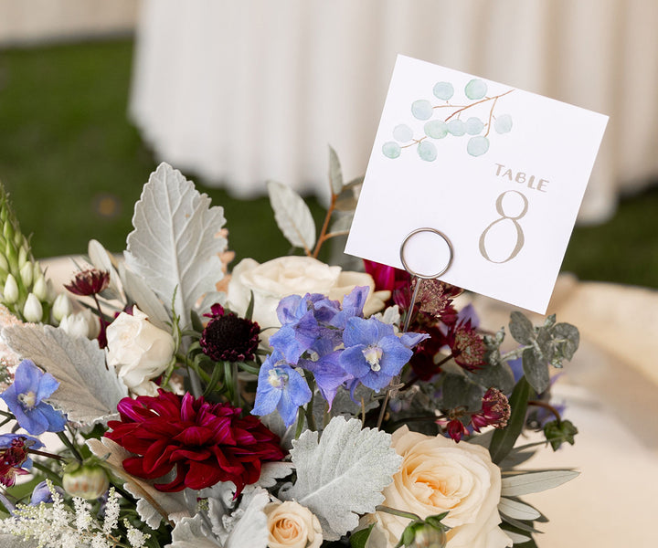 Eucalyptus table number Nadra Photography